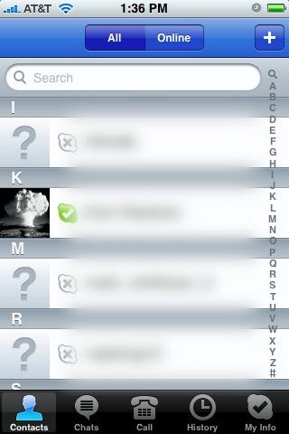 Skype Application for iPhone 3G