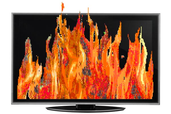 Apparently, modern LCD screens are still susceptible to burn-in